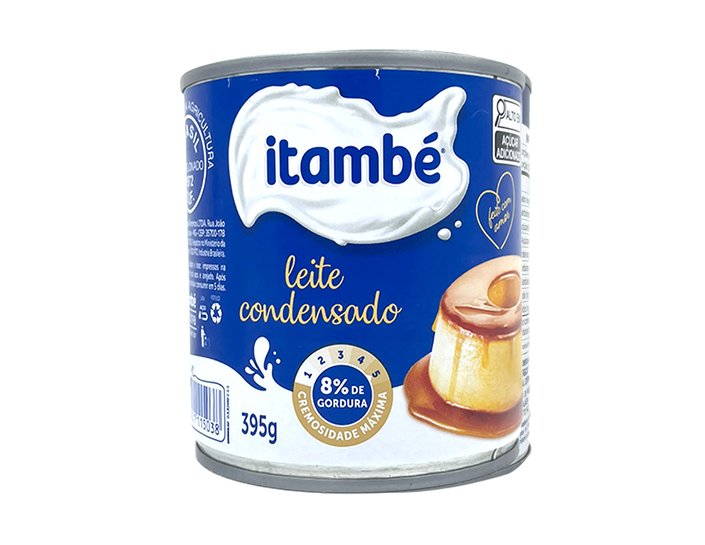 LEITE CONDENSADO PEQUENO INTEGRAL ITAMBÉ 395 G (CX 24 LT)